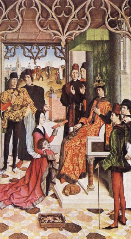 The Empress's Ordeal by Fire in front of Emperor Otto III, Dieric Bouts